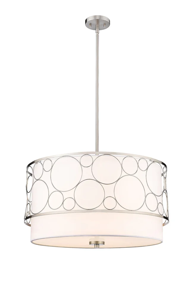 Z-Lite 197-24BN Kendall Four Light Pendant, Brushed Nickel