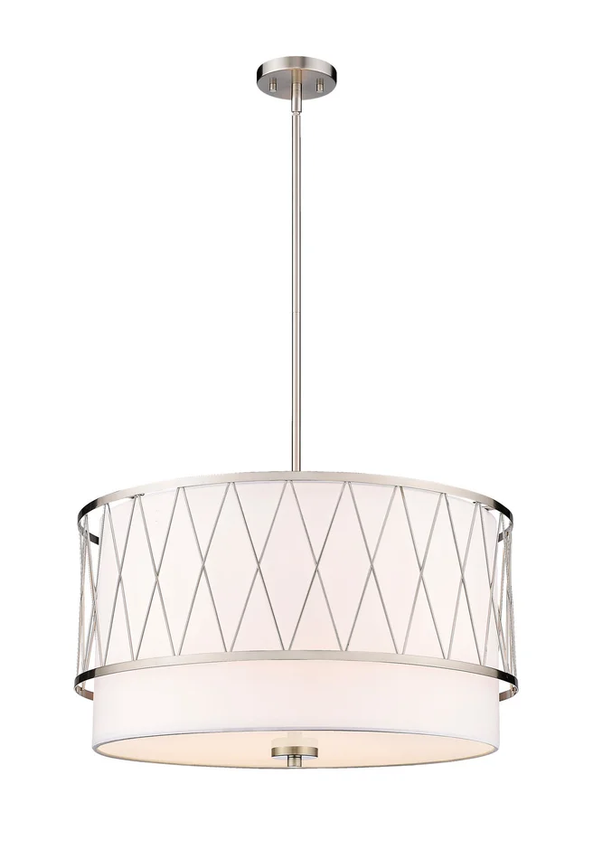 Z-Lite 198-24BN Dalton Four Light Pendant, Brushed Nickel