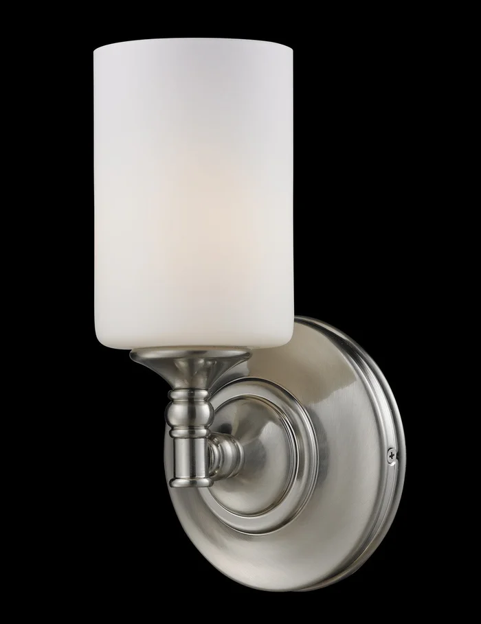Z-Lite 2102-1S Cannondale One Light Wall Sconce, Brushed Nickel