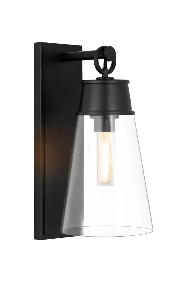 Z-Lite 2300-1SL-MB Wentworth One Light Wall Sconce, Matte Black