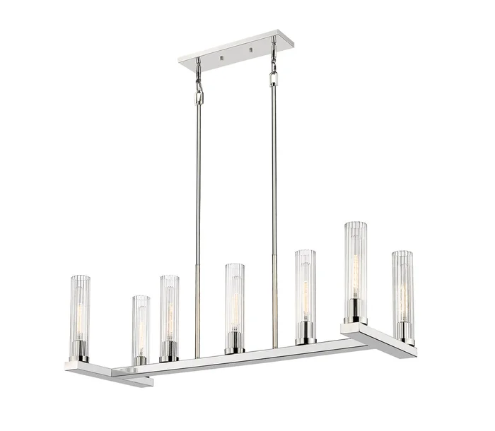 Z-Lite 3031-7L-PN Beau Seven Light Chandelier, Polished Nickel