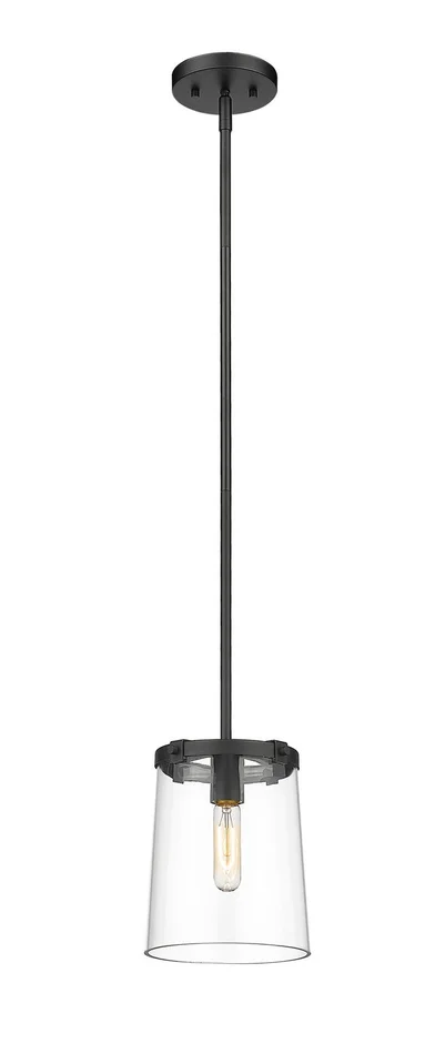 Z-Lite 3032MP-MB Callista One Light Mini Pendant, Matte Black
