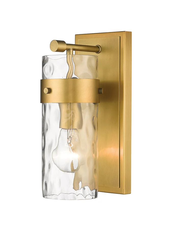 Z-Lite 3035-1V-RB Fontaine One Light Vanity, Rubbed Brass