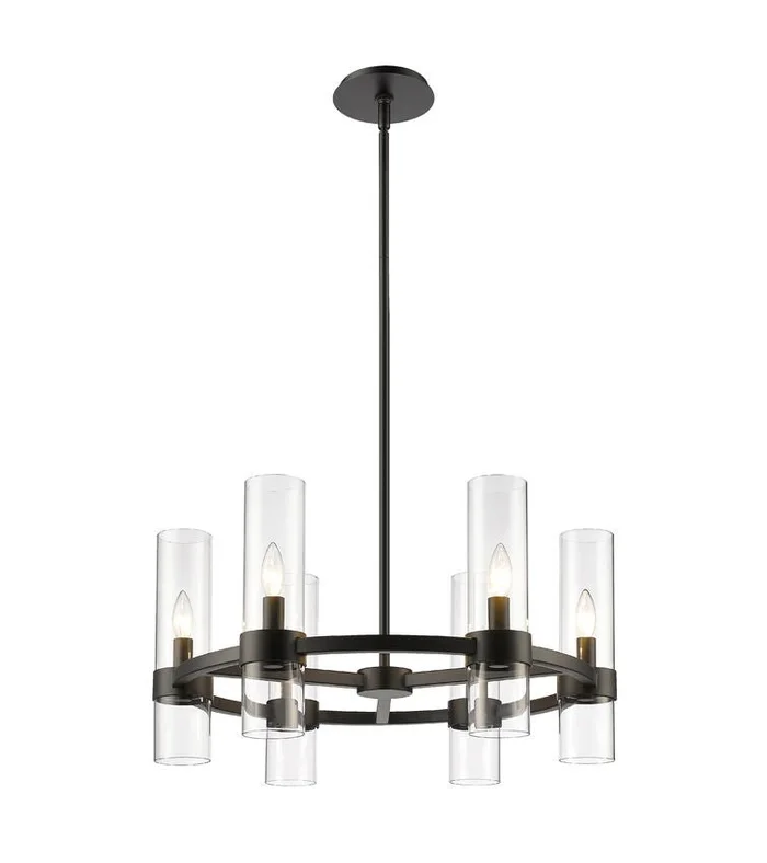 Z-Lite 4008 Datus Collection Round 6-12 Bulb Chandelier