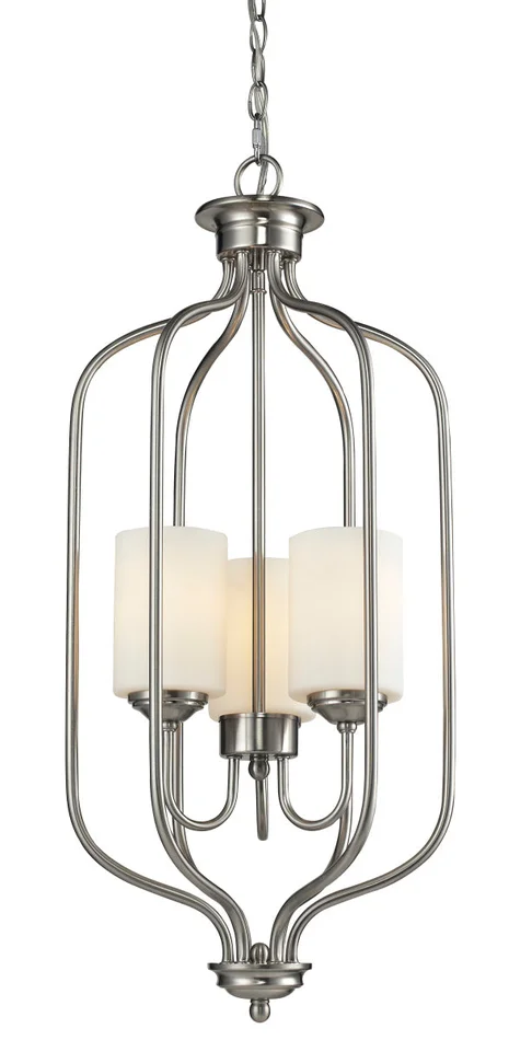 Z-Lite 434-31-BN Cardinal Three Light Pendant, Brushed Nickel