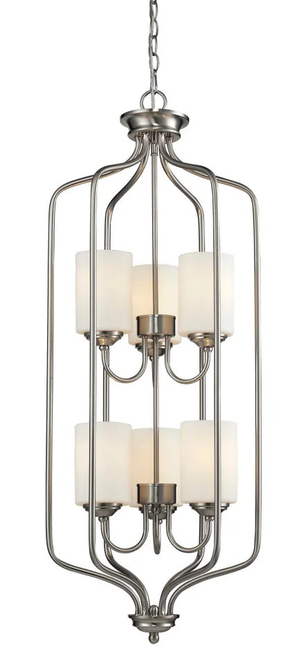 Z-Lite 434-40-BN Cardinal Six Light Pendant, Brushed Nickel
