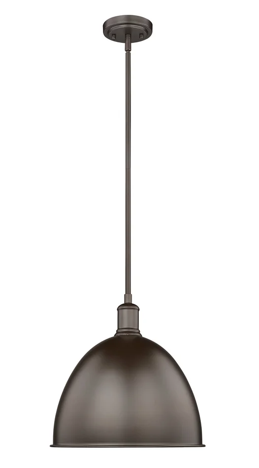 Z-Lite 4500P12-BRZ Sawyer One Light Pendant, Bronze