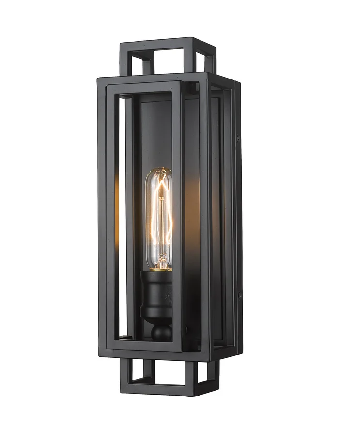 Z-Lite 454-1S-MB Titania One Light Wall Sconce, Matte Black