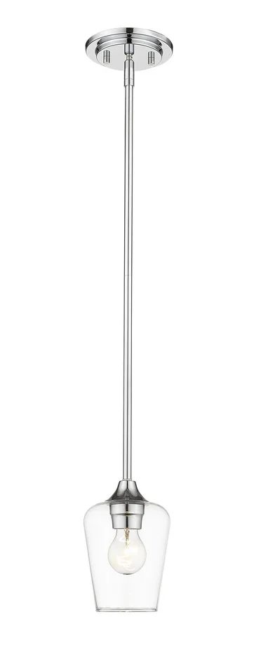 Z-Lite 473MP-CH Joliet One Light Mini Pendant, Chrome