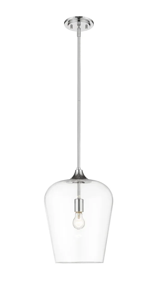 Z-Lite 473P12-CH Joliet One Light Pendant, Chrome