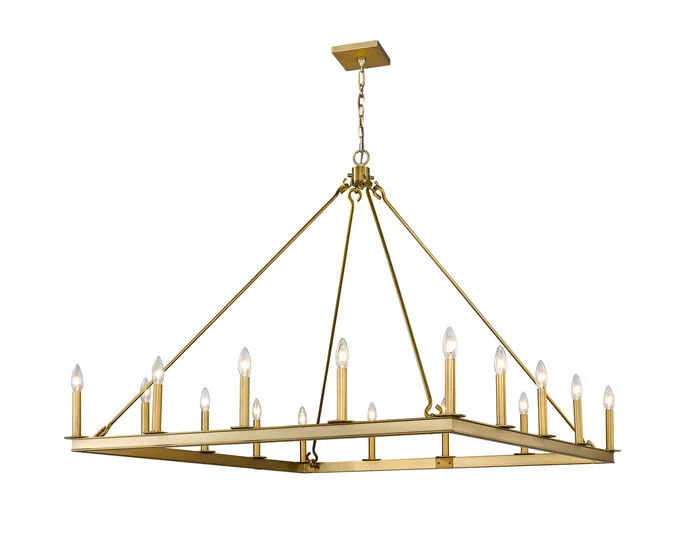 Z-Lite 482S-16OBR Barclay 16 Light Chandelier, Olde Brass