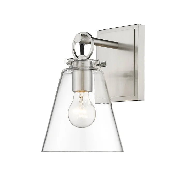 Z-Lite 483-1S-BN Harper One Light Wall Sconce, Brushed Nickel
