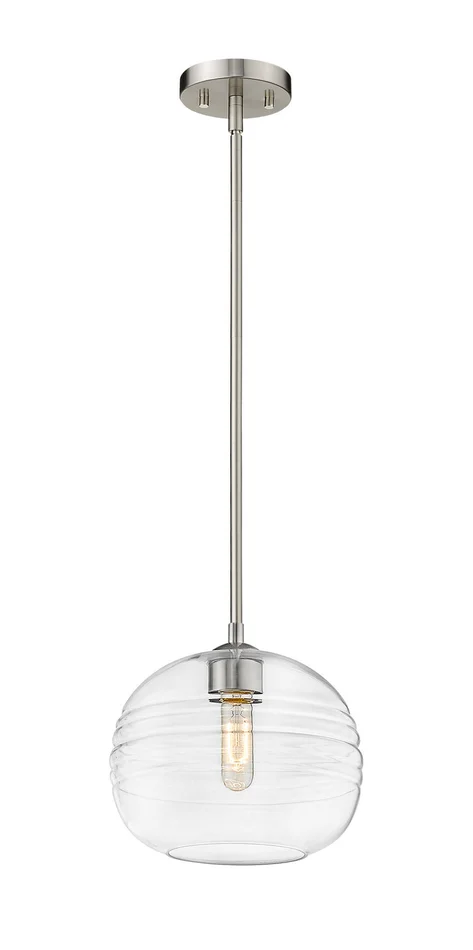 Z-Lite 486P10-BN Harmony One Light Pendant, Brushed Nickel