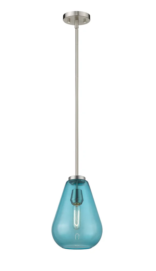 Z-Lite 489P8-BN Ayra One Light Pendant, Brushed Nickel