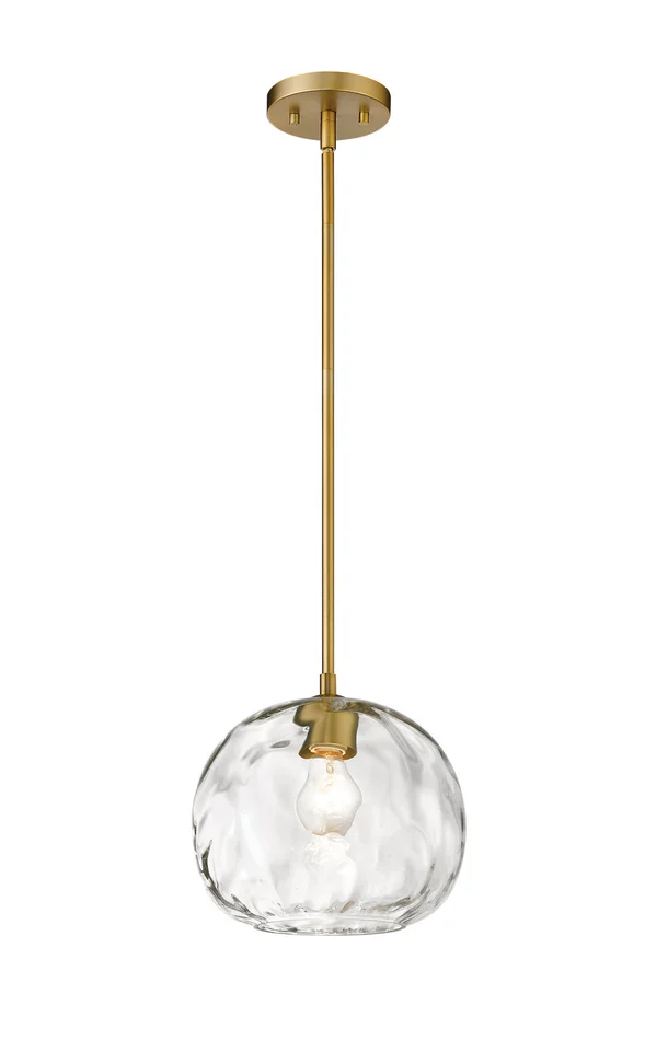 Z-Lite 490P10-OBR Chloe One Light Pendant, Olde Brass