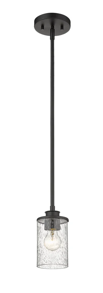 Z-Lite 492MP-MB Beckett One Light Mini Pendant, Matte Black