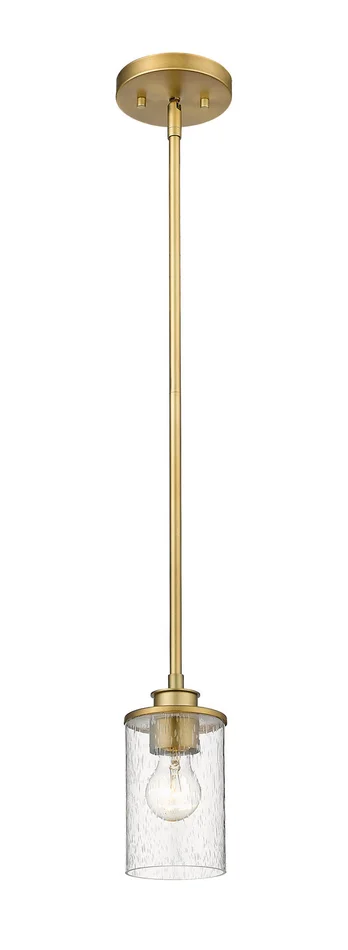 Z-Lite 492MP-OBR Beckett One Light Mini Pendant, Olde Brass