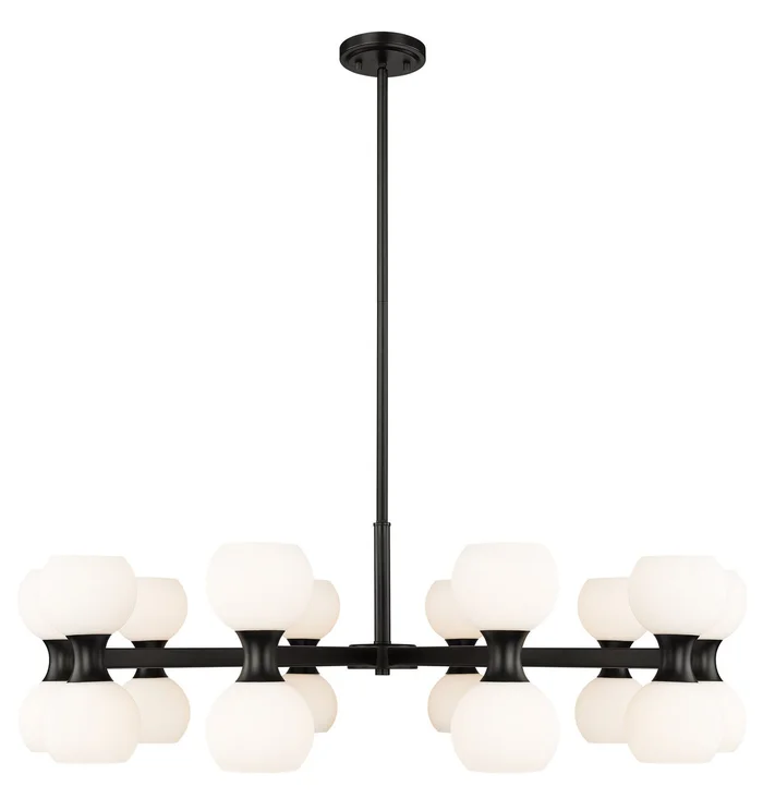 Z-Lite 494-20MB Artemis 20 Light Chandelier, Matte Black