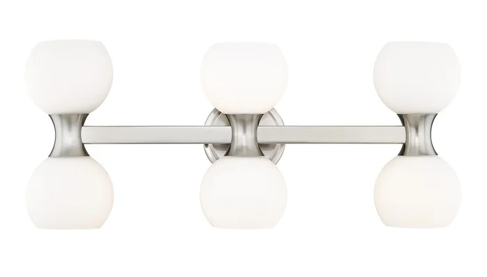 Z-Lite 494-6V-BN Artemis Six Light Vanity, Brushed Nickel