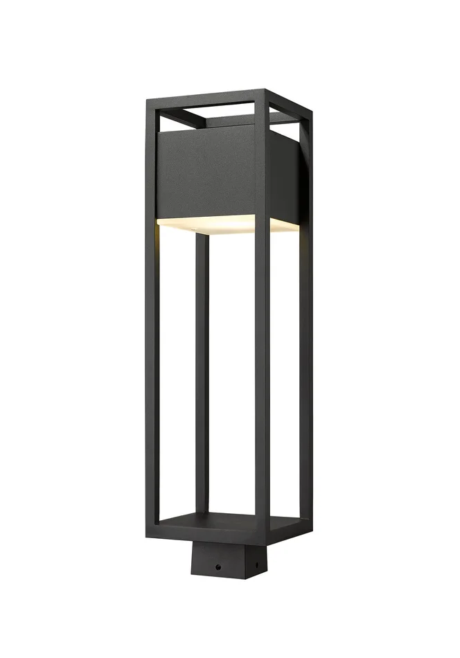 Z-Lite 585PHBS-BK-LED Barwick LED Outdoor Post Mount, Black