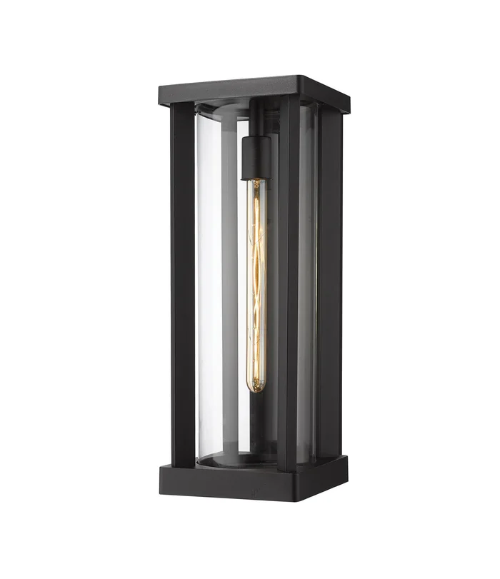 Z-Lite 586B-BK Glenwood One Light Outdoor Wall Sconce, Black