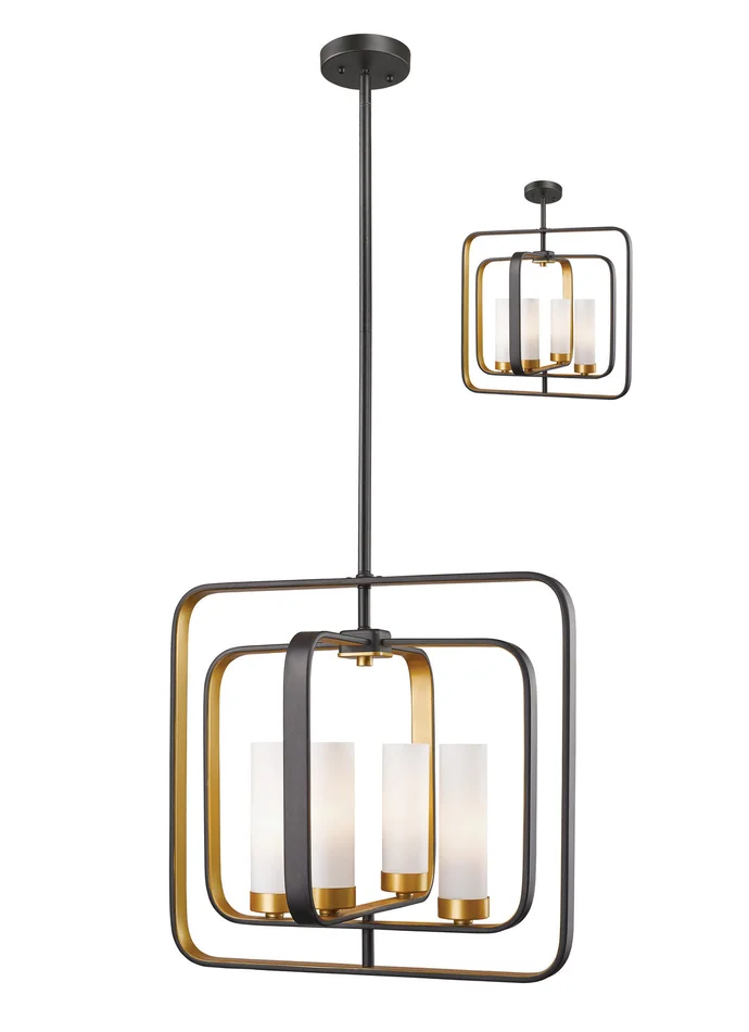 Z-Lite 6000SFC-BZGD Aideen Four Light Pendant, Bronze Gold