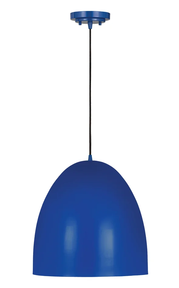 Z-Lite 6012P19-BLU Z Studio Dome Pendant Three Light Pendant, Blue