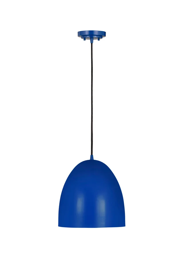 Z-Lite 6012P9-BLU Z Studio Dome Pendant One Light Pendant, Blue