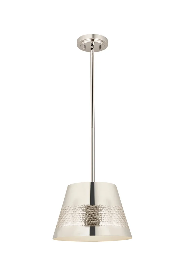 Z-Lite 6013-12PN Maddox One Light Chandelier, Polished Nickel