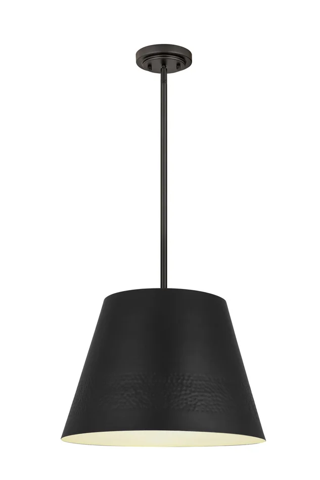 Z-Lite 6013-18MB Maddox One Light Chandelier, Matte Black