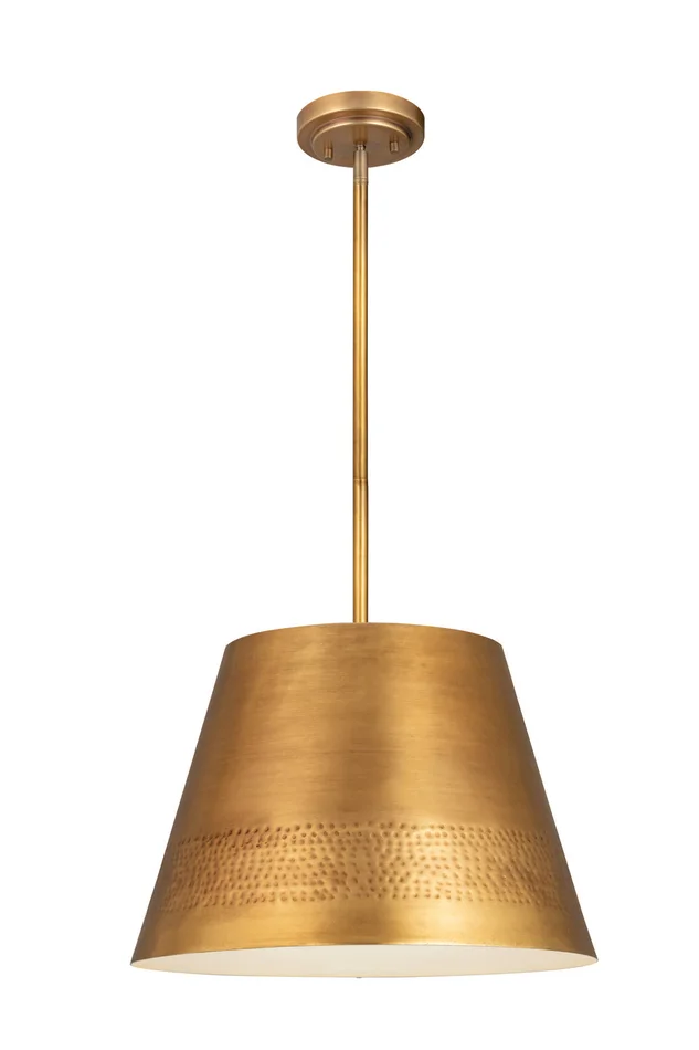 Z-Lite 6013-18RB Maddox One Light Chandelier, Rubbed Brass