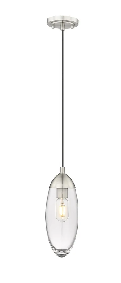 Z-Lite 651P-BN Arden One Light Pendant, Brushed Nickel