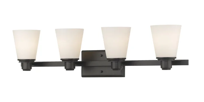 Z-Lite 7001-4V-BRZ Kayla Four Light Vanity, Bronze