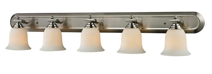 Z-Lite 704-5V-BN Lagoon Five Light Vanity, Brushed Nickel