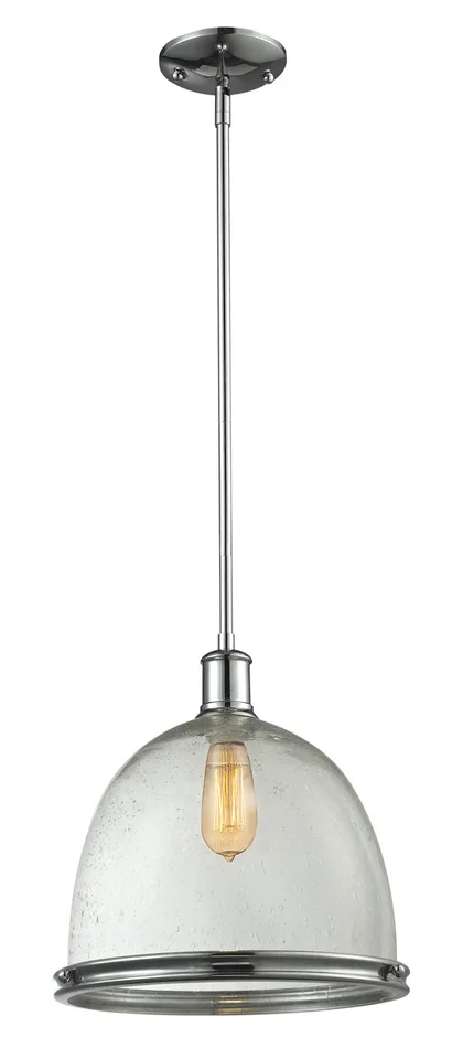 Z-Lite 719P13-CH Mason One Light Pendant, Chrome