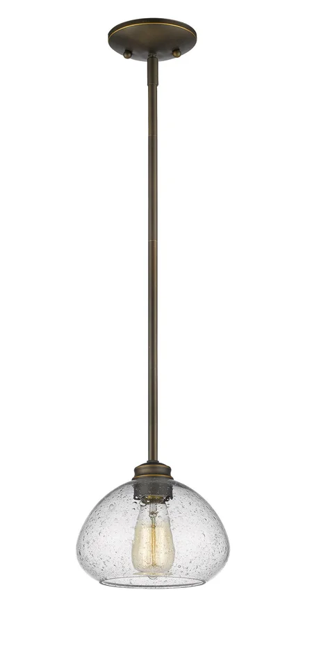 Z-Lite 722MP-OB Amon One Light Mini Pendant, Olde Bronze