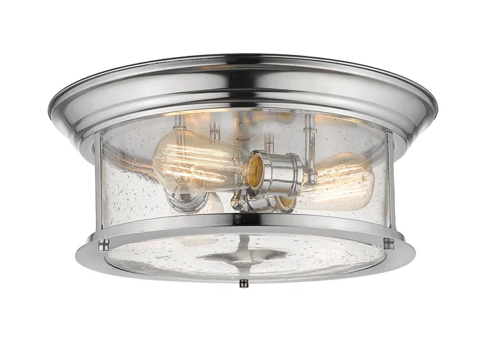 Z-Lite 727F16-CH Sonna Three Light Flush Mount, Chrome