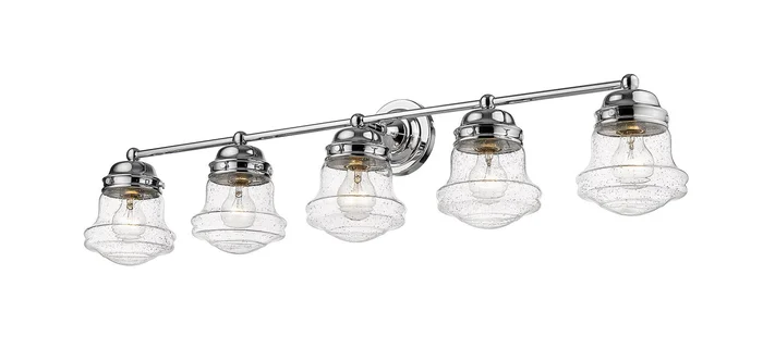 Z-Lite 736-5V-CH Vaughn Five Light Vanity, Chrome