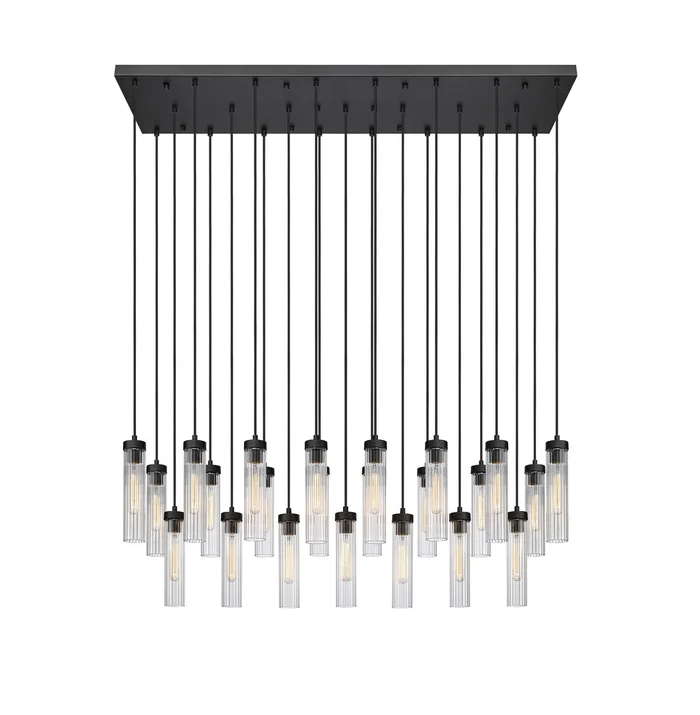 Z-Lite 740P-23L-MB Beau 23 Light Chandelier, Matte Black