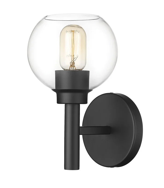 Z-Lite 7502-1S-MB Sutton One Light Wall Sconce, Matte Black