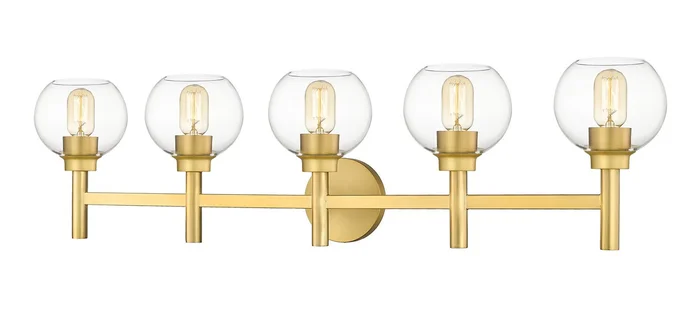 Z-Lite 7502-5V-BG Sutton Five Light Vanity, Brushed Gold