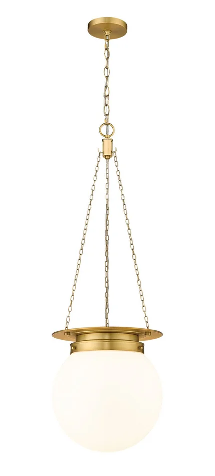 Z-Lite 7505P13-HBR Calhoun One Light Pendant, Heritage Brass