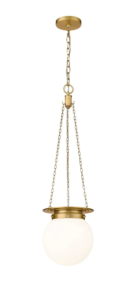 Z-Lite 7505P9-HBR Calhoun One Light Pendant, Heritage Brass