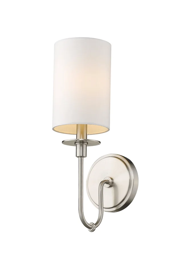 Z-Lite 809-1S-BN Ella One Light Wall Sconce, Brushed Nickel