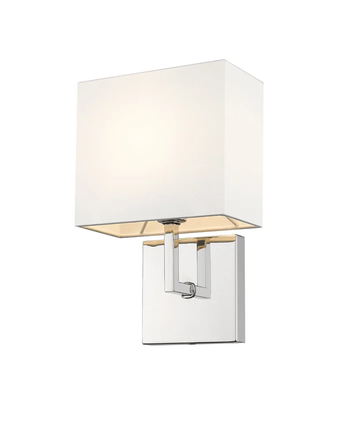 Z-Lite 815-1S-PN Saxon One Light Wall Sconce, Polished Nickel
