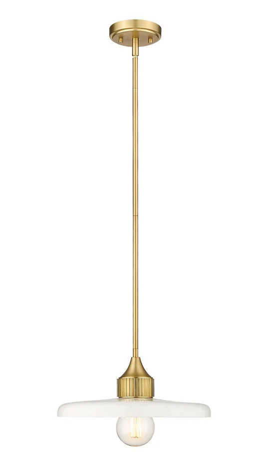 Z-Lite 820P14-OBR Paloma One Light Pendant, Olde Brass
