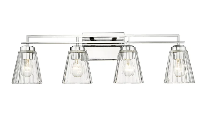 Z-Lite 823-4V-CH Lyna Four Light Vanity, Chrome