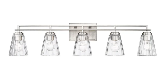 Z-Lite 823-5V-BN Lyna Five Light Vanity, Brushed Nickel