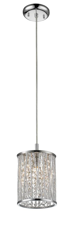 Z-Lite 872CH-RMP Terra One Light Mini Pendant, Chrome