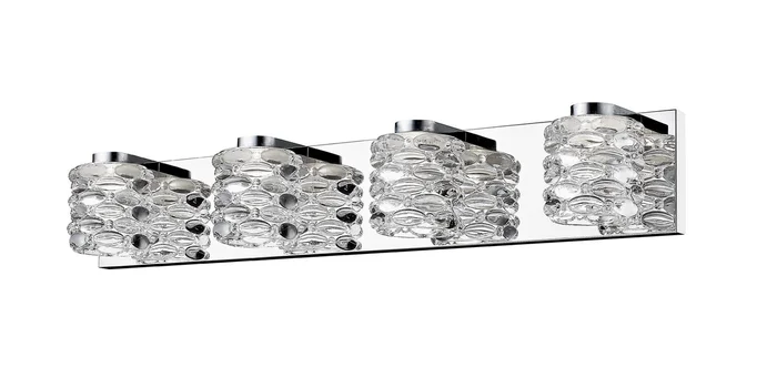 Z-Lite 907-4V-LED Dawson LED Vanity, Chrome